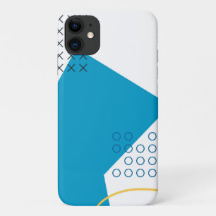 Trendy, cool, urban geometric Memphis illustration iPhone 11 Case