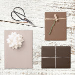Trendy Country Rustic Brown Solid Colour  Wrapping Paper Sheet<br><div class="desc">A beautiful colour trio of light,  dark chocolate and mocha brown wrapping paper sheets. A compliment to your gifts for any special occasion,  event or holiday season.</div>