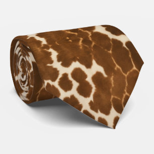 Trendy Cow Faux Leather Elegant Collection Tie