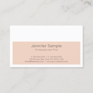 Trendy Creative Design Modern Sleek Plain Luxury Business Card