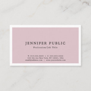 Trendy Creative Modern Elegant Simple Design Business Card