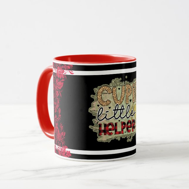 Trendy Cupid Valentines Day Mug (Front Left)