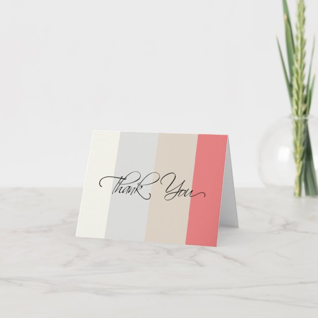 Trendy Custom Business Thank You Cards (Front)