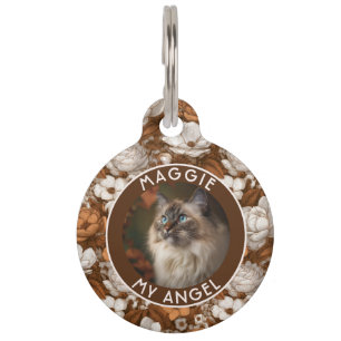 Trendy Custom Gift For Pet Owner Gerdenias Floral Tag