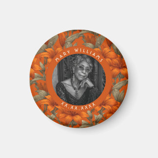 Trendy Custom Lilies Themed Beach Party Magnet