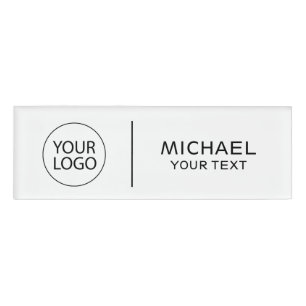 Trendy Custom Logo Employee Staff Corporate Logo Name Tag