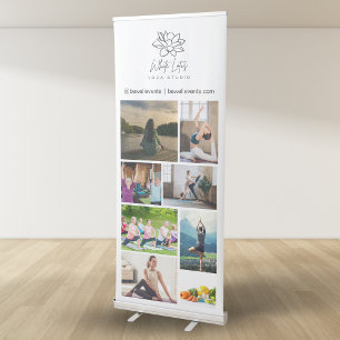 Trendy Custom Logo Photo Yoga Community Retractable Banner
