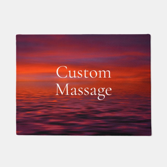 Trendy Custom Massage Modern simple  Doormat (Front)