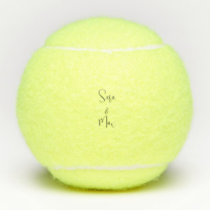 Trendy Custom Personalised Couple Names Penn Tennis Balls