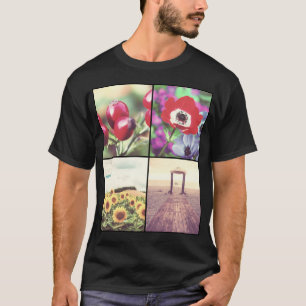 Trendy custom photo grid design your own T-Shirt