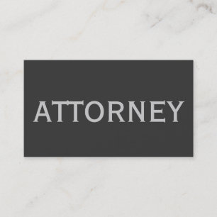 Trendy Cute Chic Plain Attorney Business Card