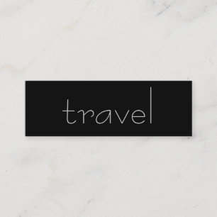Trendy Cute Chic Plain Travel Agent Business Card