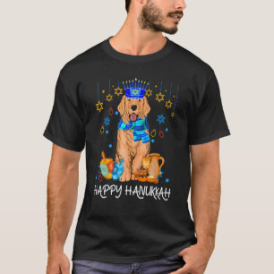 Trendy Cute Jewish Golden Retriever Dog Menorah Ha T-Shirt
