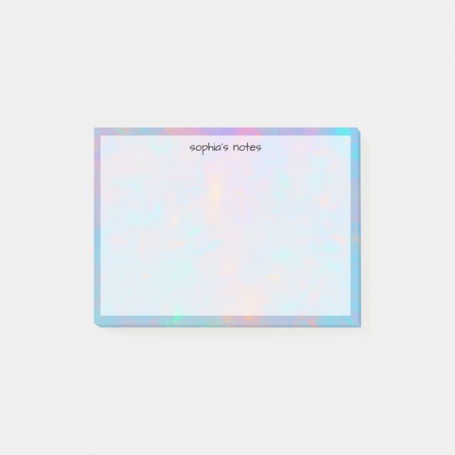 Trendy Cute Pastel Abstract Custom Post-it Notes (Front)