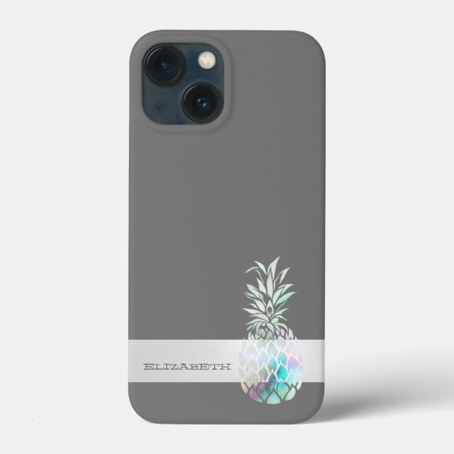 Trendy Cute  Pineapple,Stripe  -Personalised  Case-Mate iPhone Case (Back)