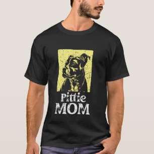 Trendy Cute Pittie Mum Pitbull Mum Dog Mum Lover O T-Shirt