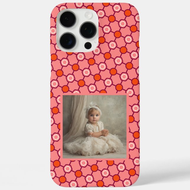 Trendy Dad Fathers Day Gifts Honeycomb Pattern  Case-Mate iPhone Case (Back)