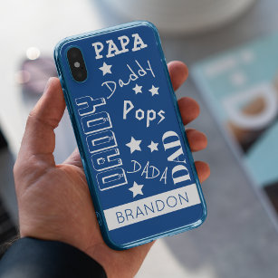 Trendy Dad typography Case-Mate iPhone Case