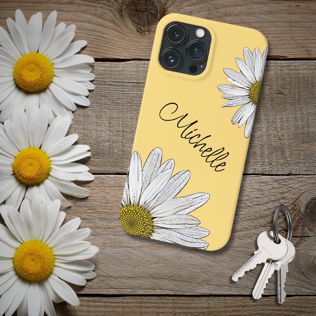 Trendy Daisies Boho Whimsical Yellow Case-Mate iPhone Case (Creator Uploaded)