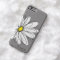 Trendy Daisy Floral Illustration - gray and yellow