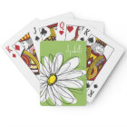 Trendy Daisy Floral Illustration - lime and yellow