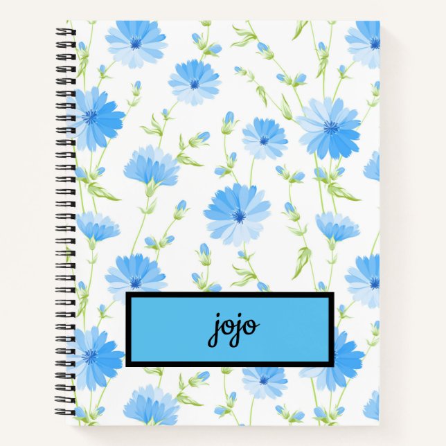 Trendy Daisy Floral      Notebook (Front)