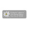 Trendy Daisy grey and yellow Return Address