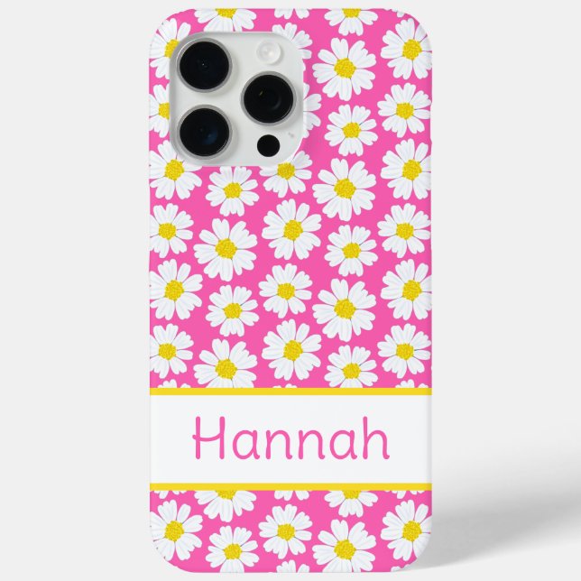 Trendy Daisy Pattern Case-Mate iPhone Case (Back)