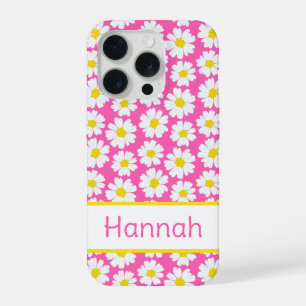 Trendy Daisy Pattern iPhone 15 Pro Case