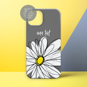 Trendy Daisy with grey and yellow