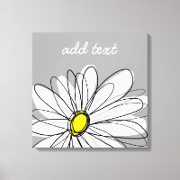 Trendy Daisy with grey and yellow