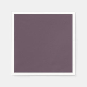 Trendy Dark Dusky Violet  - Paper Napkins