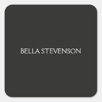 Trendy Dark Grey Plain Simple Minimalist Stylish