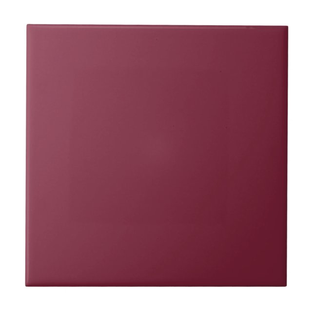 Trendy Dark Magenta - Ceramic Tile (Front)
