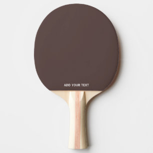Trendy Dark Mocha Brown - Custom Ping Pong Paddle