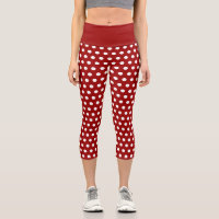 Trendy Dark red and White polka dots pattern