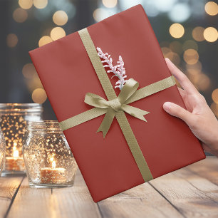 Trendy Dark Rustic Brown Red - Wrapping Paper