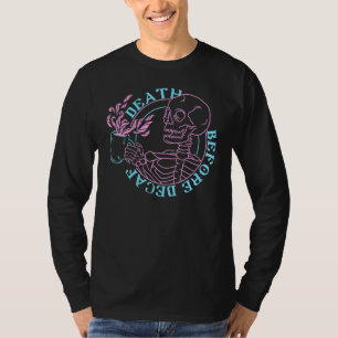 Trendy Death Before Decaf T-Shirt