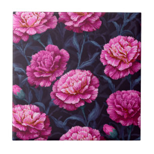 Trendy Decorative Carnation Tiles For Artful Floor