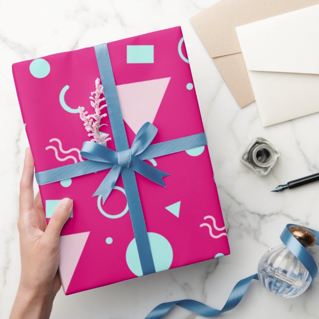 Trendy Decorative Monogram Love Bachelor Party Wrapping Paper (Gifting)