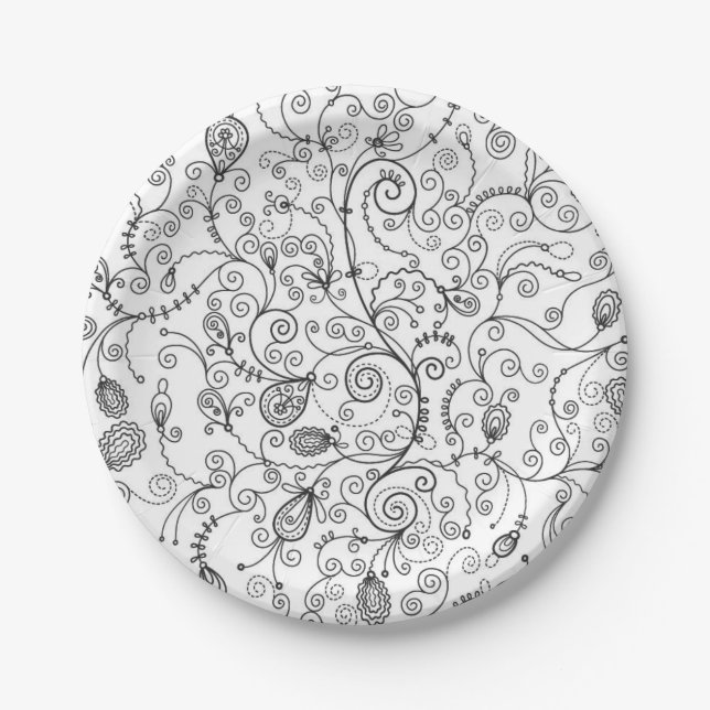 Trendy Decorative Paper Plates (Front)