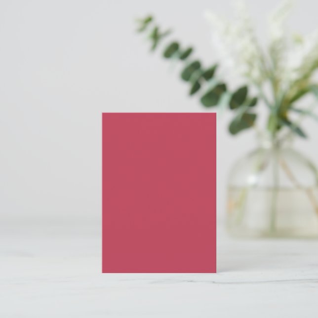 Trendy Deep Raspberry Red - Note Card (Standing Front)
