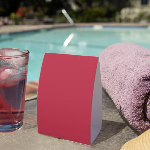 Trendy Deep Raspberry Red - Paper Table Tent