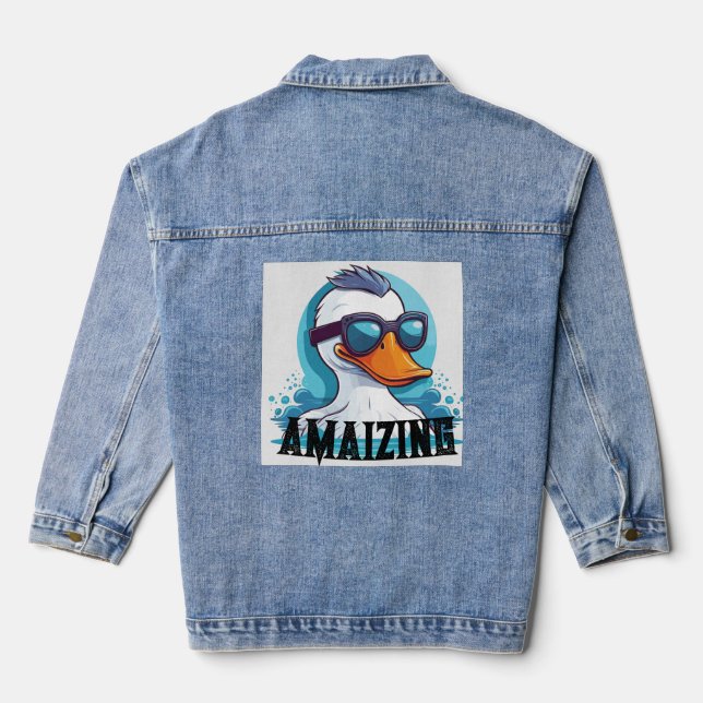   Trendy Denim Jacket (Back)