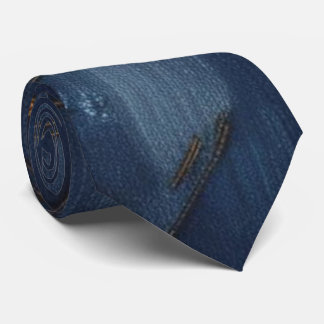 Trendy Denim Style Neck Tie