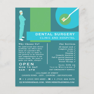 Trendy Dentist Design, Dentistry, Dentist Advert Flyer