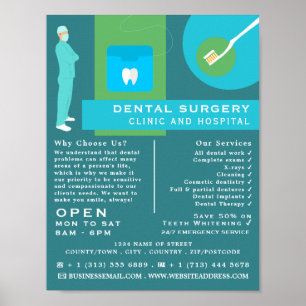 Trendy Dentist Design, Dentistry, Dentist Advert Poster