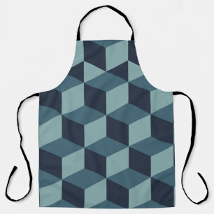 Trendy design vintage abstract colour block geome Apron