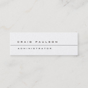 Trendy Different Slim Stylish Modern Mini Business Card