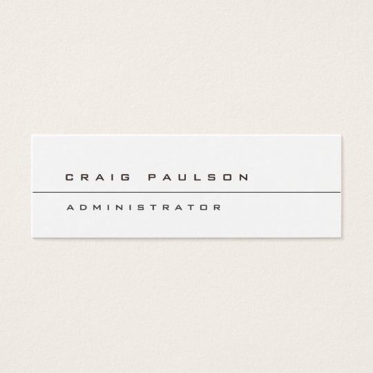 Trendy Different Slim Stylish Modern Mini Business Card